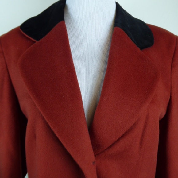 HENRY WHITE IRELAND classic cashmere Chesterfield Equestrian blazer 10 Vintage - Picture 4 of 9